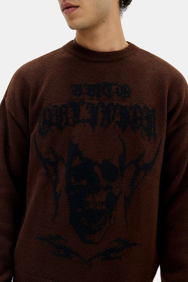 Maglione Grunge Marrone UO #1