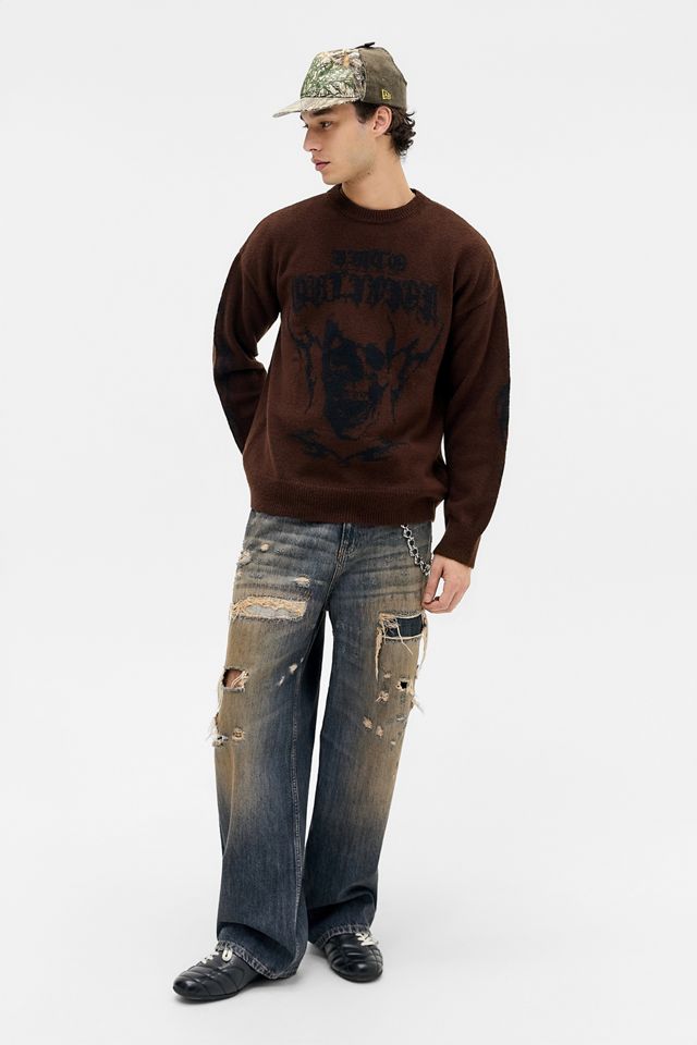 Maglione Grunge Marrone UO #2