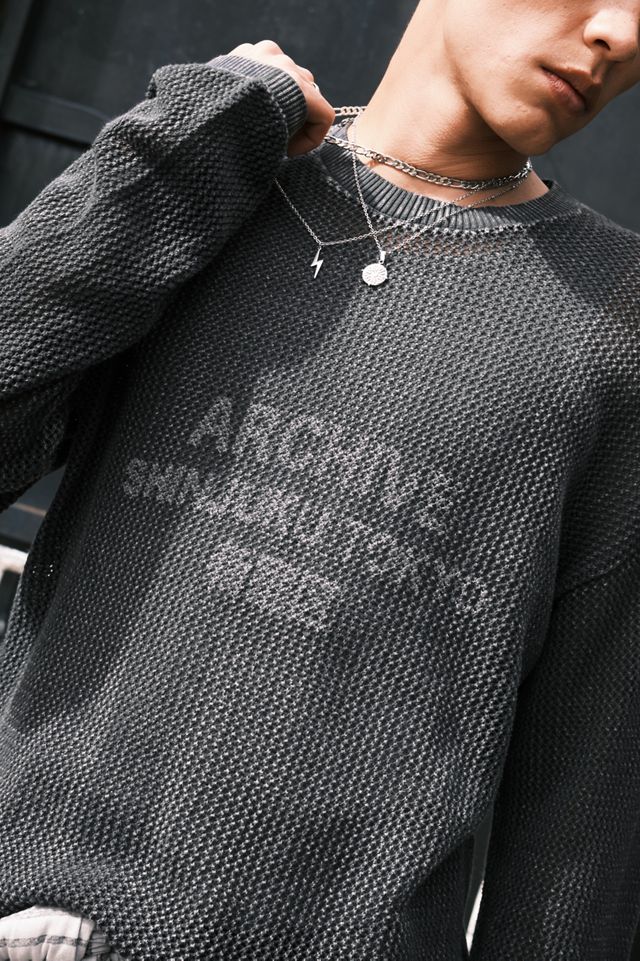 Archivis Archive Long Sleeve Waffle Graphic Tee #2