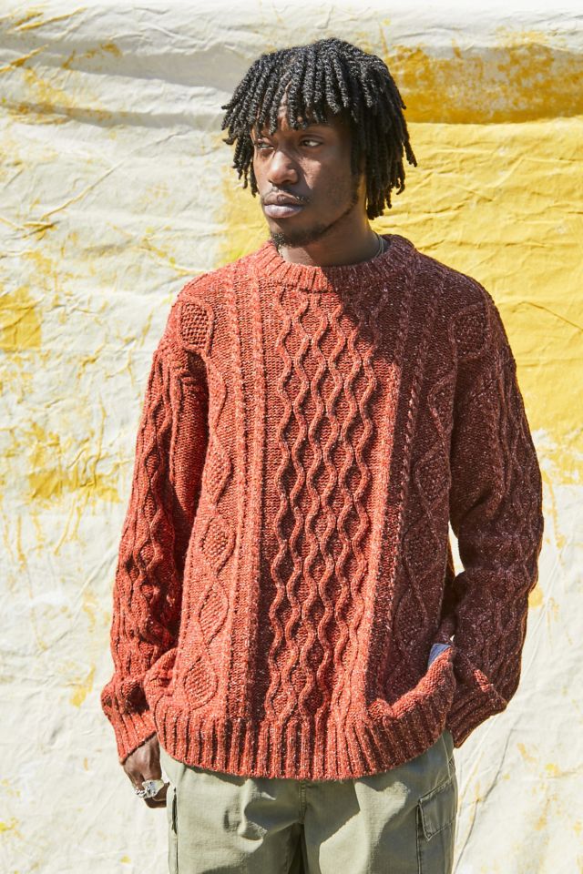 Rust discount knit sweater