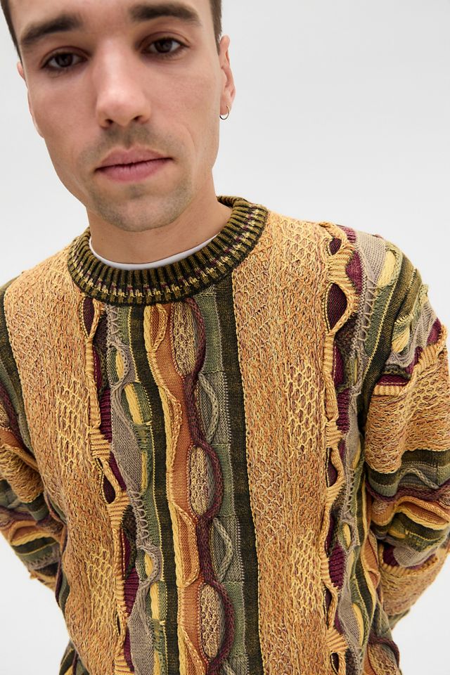 Maglione lavorato a maglia testurizzata Ayker arancione #1