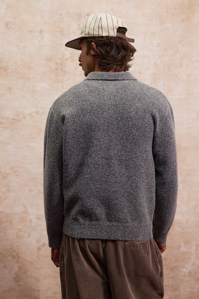 Loom Charcoal Marl Polo Jumper #3