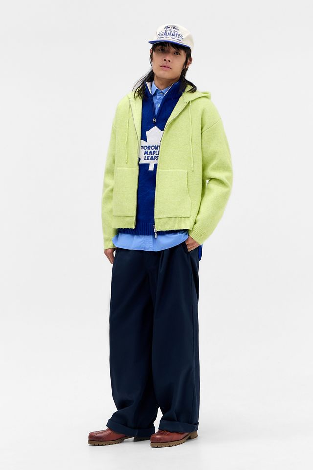 Loom Lime Zip-Through Knit Hoodie  #2