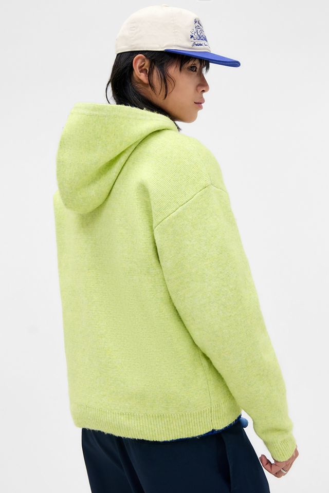Loom Lime Zip-Through Knit Hoodie  #3