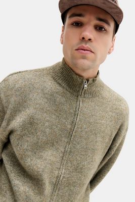Loom Khaki Knit Track Top