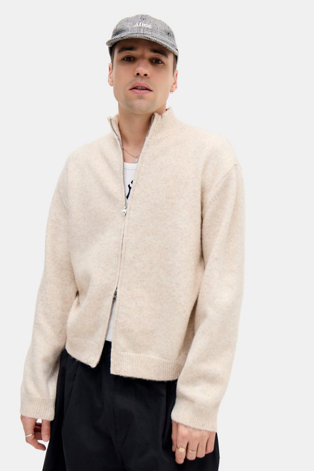 Haut de survêtement en tricot Loom Marl Ecru #1