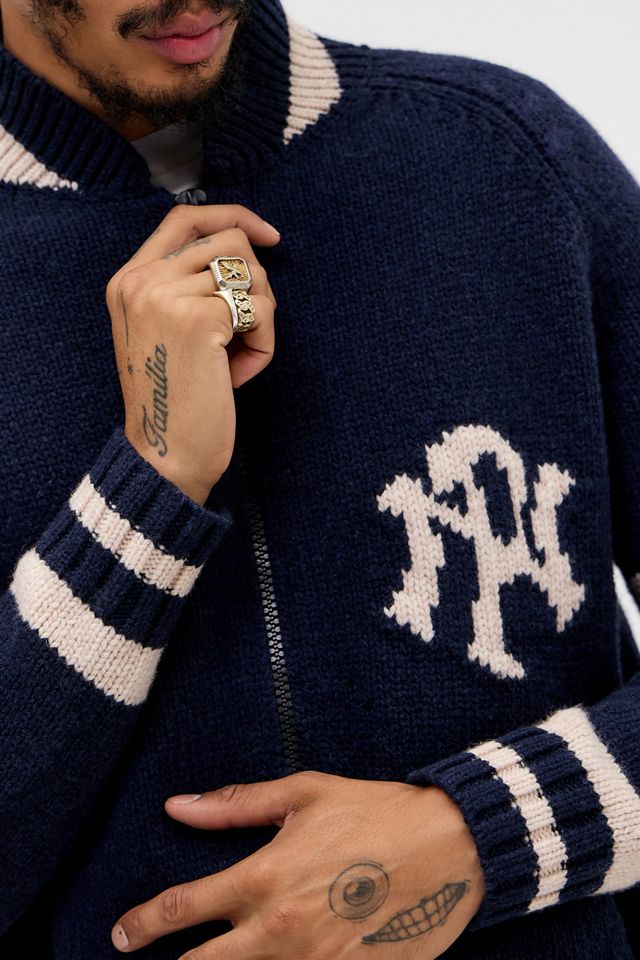 No Problemo Varsity Zip-Through Knit Jumper #2