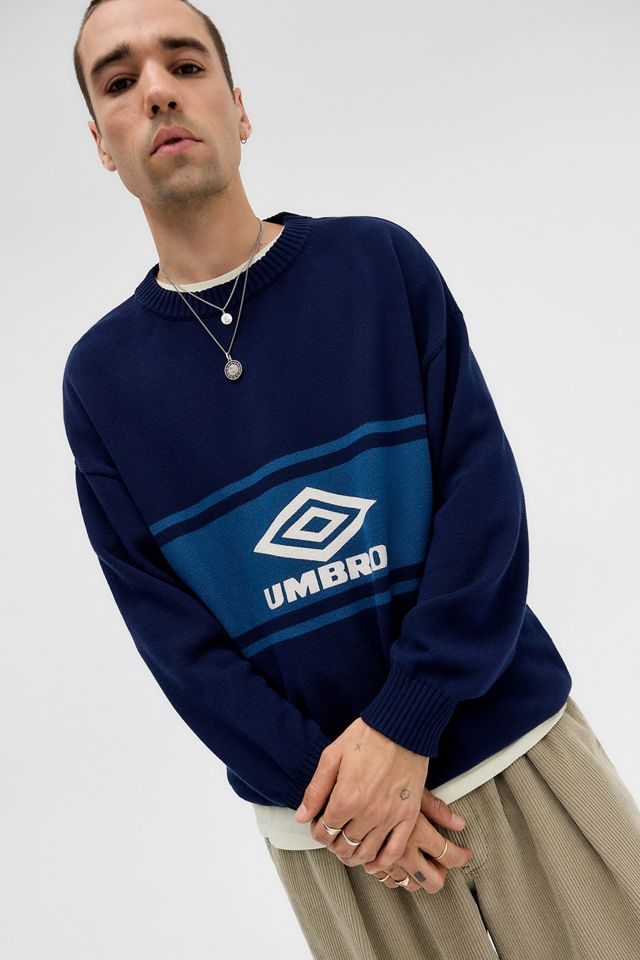 Umbro Maglione Lavorato a Maglia Navy con Logo UO Esclusivo #2