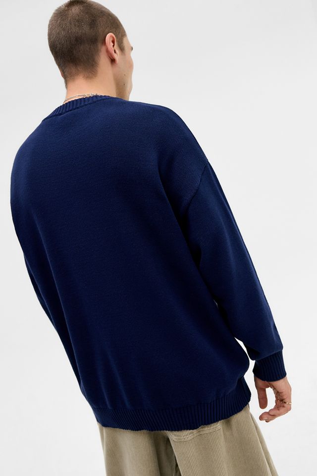Umbro Maglione Lavorato a Maglia Navy con Logo UO Esclusivo #3