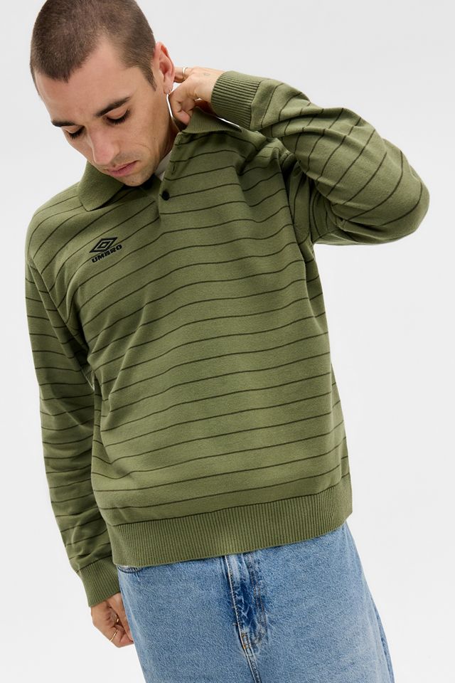 Umbro Polo Verde de Rayas Exclusivo de UO #2