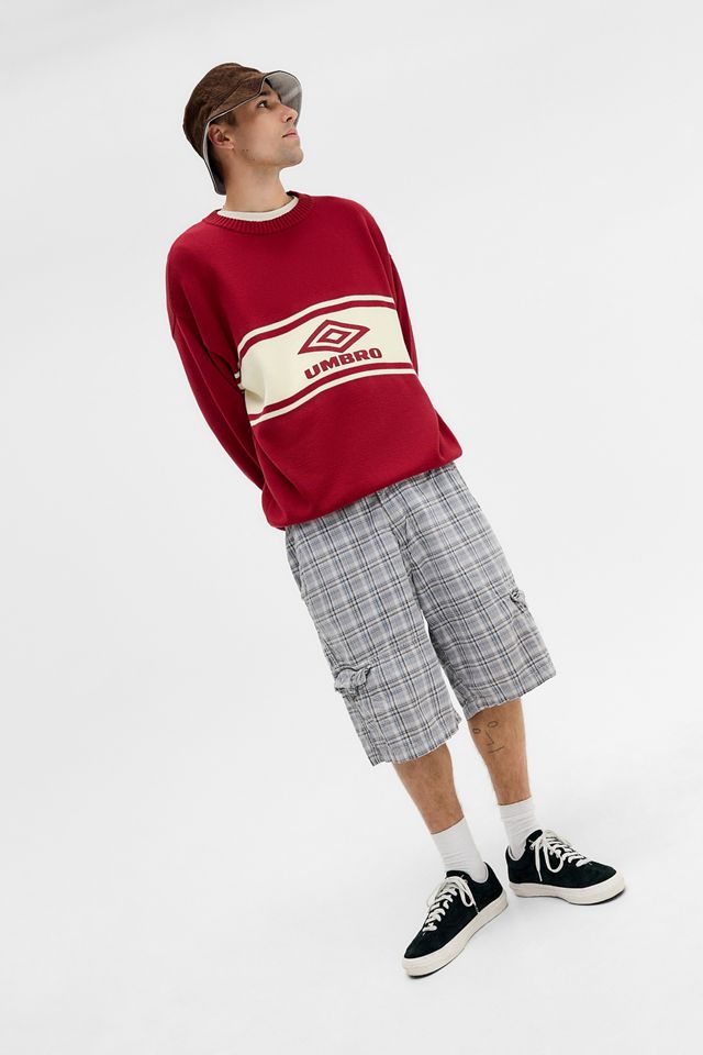 Umbro Maglione Lavorato a Maglia con Logo Rosso Esclusiva UO #2