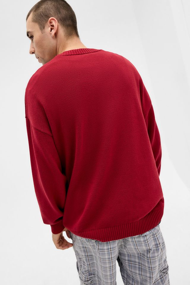 Umbro Maglione Lavorato a Maglia con Logo Rosso Esclusiva UO #3