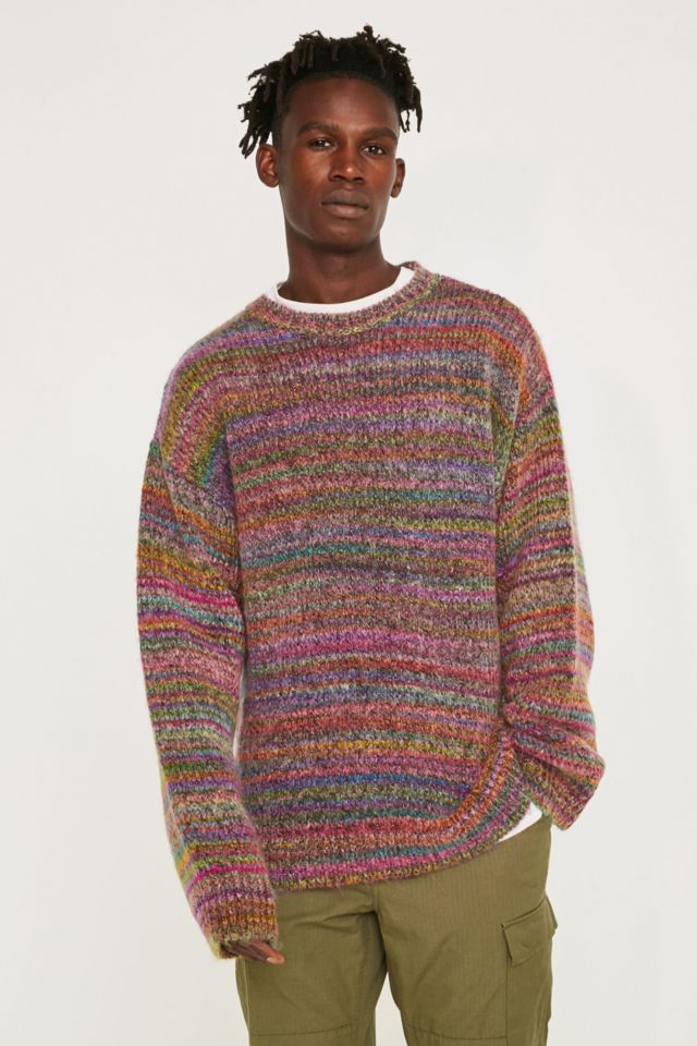 Rainbow striped sweater urban outfitters hotsell