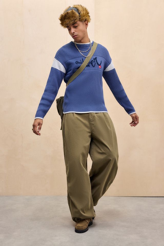 Pull en maille bleu vintage Quiksilver UO Exclusive #2