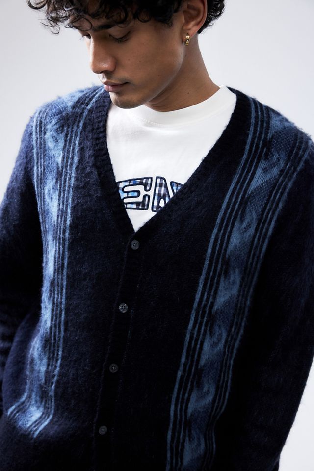 Temp Surf Co UO Exclusive Blue Shaggy Cardigan  #1