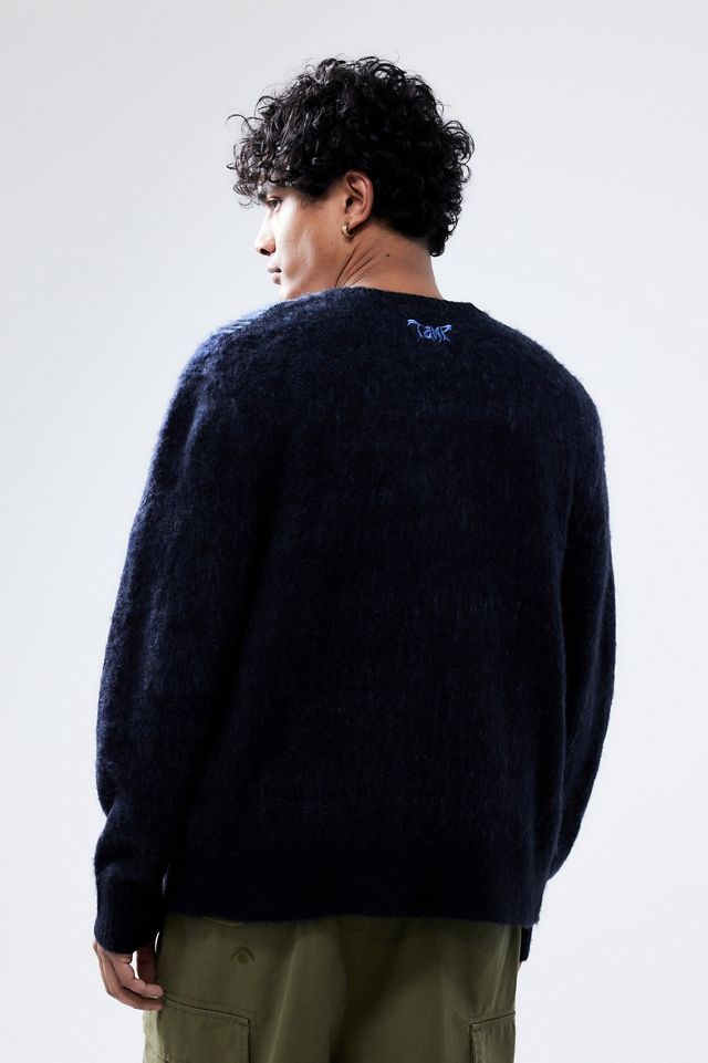 Temp Surf Co UO Exclusive Blue Shaggy Cardigan  #3