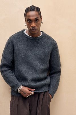Gramicci Pull en mohair couleur charbon