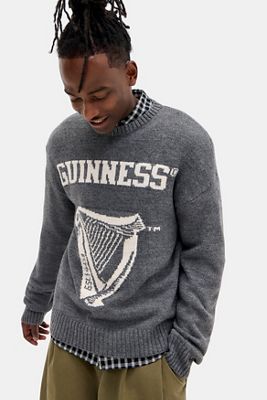 Basic Pleasure Mode Suéter de Punto Guinness Gris UO Exclusivo