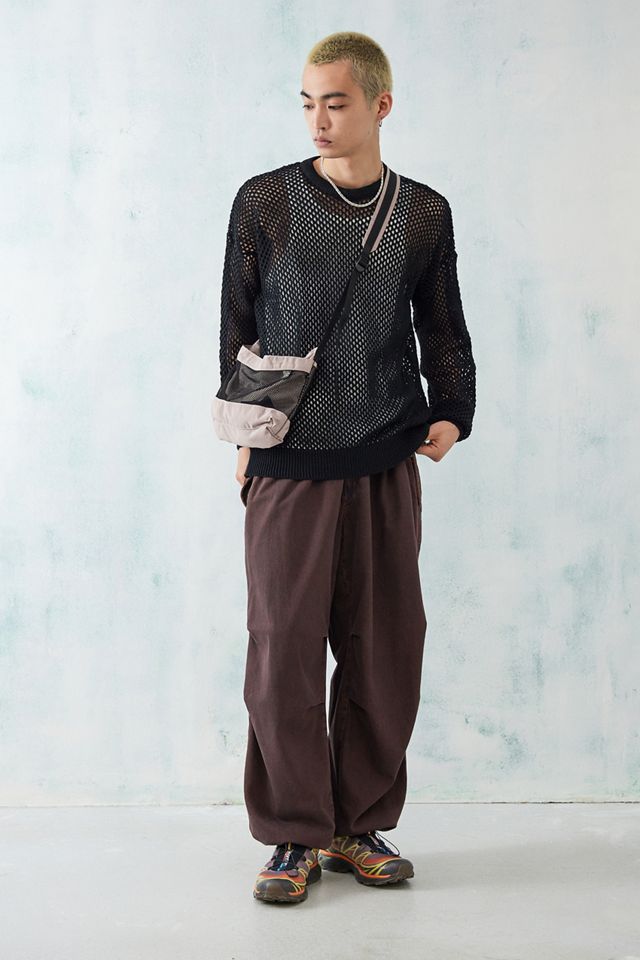 BDG Jersey de malla de manga larga negra #1