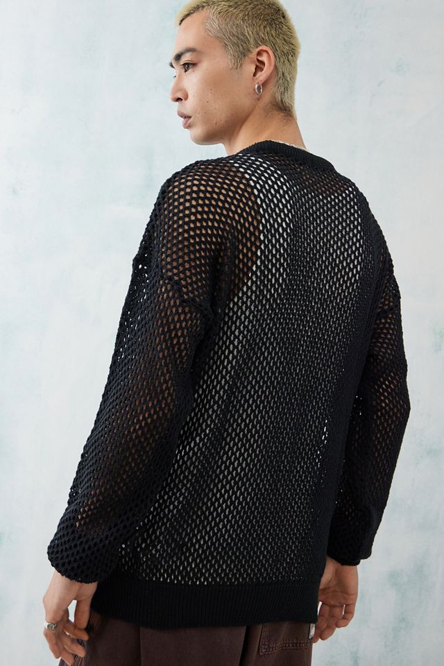 BDG Jersey de malla de manga larga negra #3