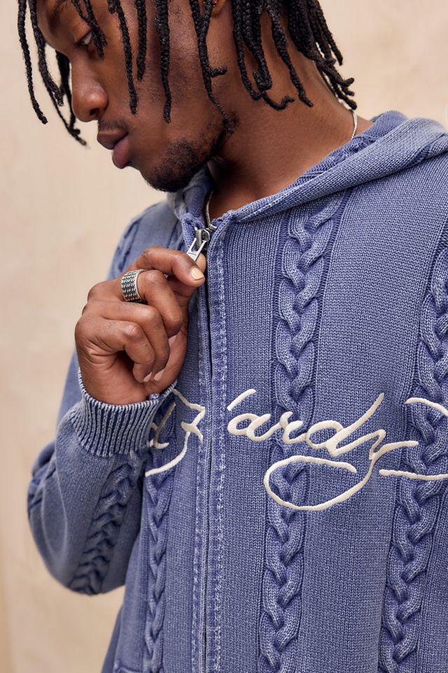 Ed Hardy Felpa con Zip UO Esclusiva Blu Lavato