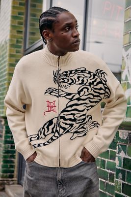 Ed Hardy UO Exclusive Haut de survêtement en maille Tiger