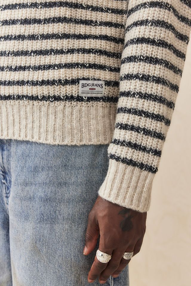 BDG Ecru Stripe Jumper #1