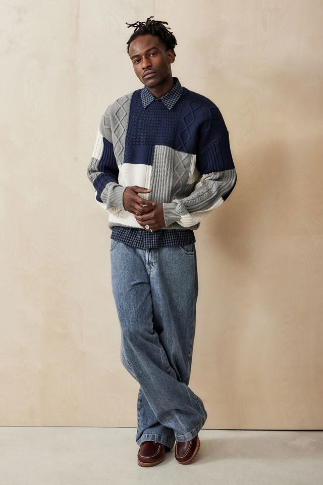 BDG Mixed Cable knit Jumper #2