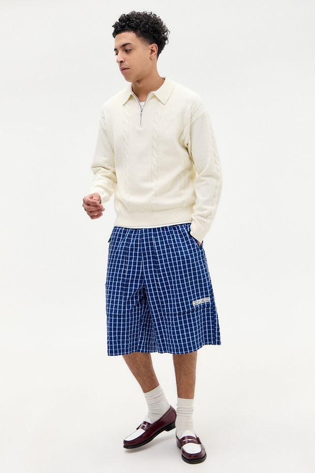 iets frans... Ecru Cable knit Polo Shirt #2