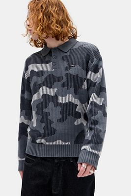 iets frans... Black Camo Polo Jumper