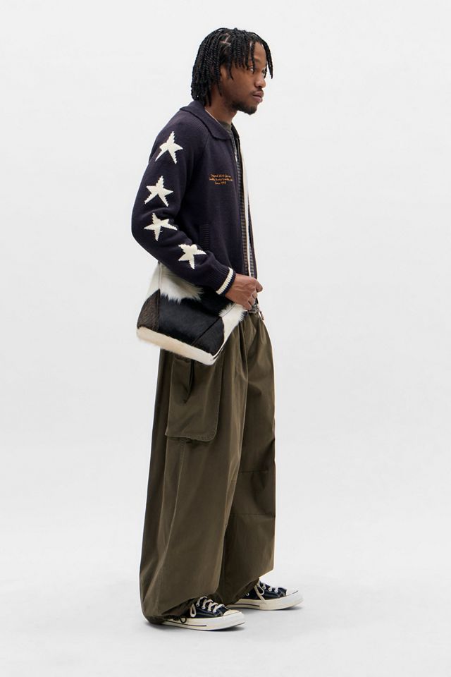 Veste tricotée style varsity marine BDG #2