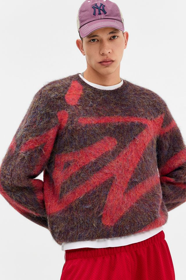 iets frans... Burgundy Intarsia Knit Jumper #1