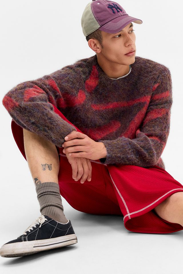 iets frans... Burgundy Intarsia Knit Jumper #2