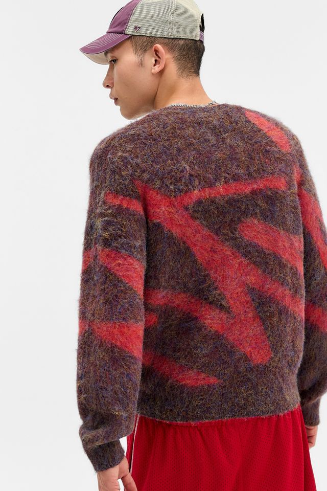 iets frans... Burgundy Intarsia Knit Jumper #3