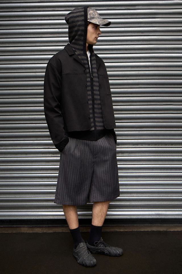 Archivis Black & Grey Stripe Hoodie #1