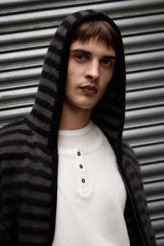 Archivis Black & Grey Stripe Hoodie #2