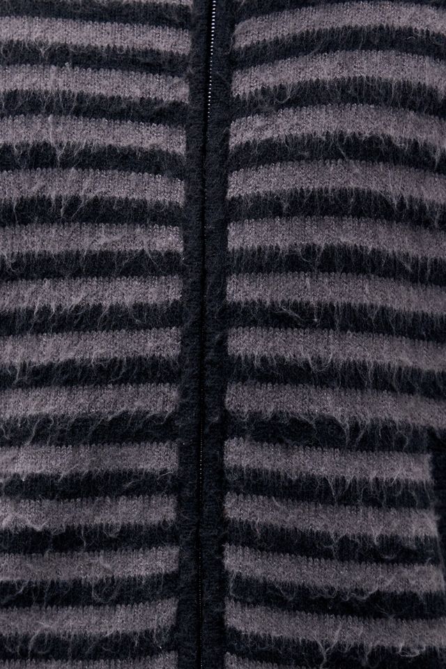 Archivis Black & Grey Stripe Hoodie #4