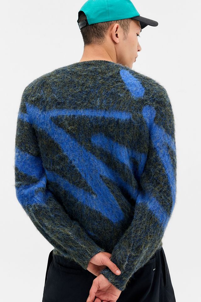 iets frans... Black & Cobalt Intarsia Knit Jumper #3