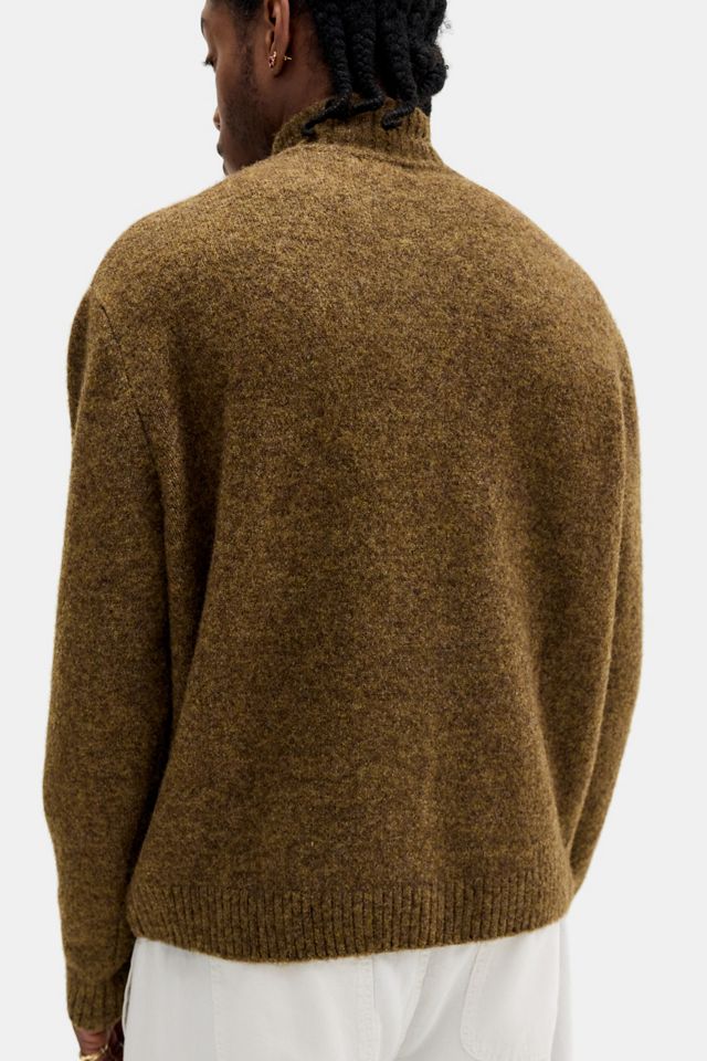 Loom Braune Zip-Durchgehende Strickjacke #3