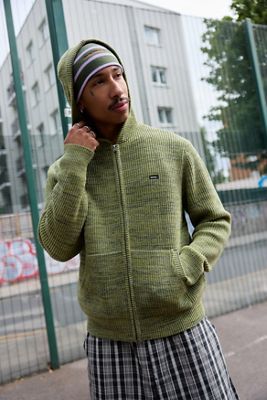 iets frans... Green Chenille Knit Hoodie
