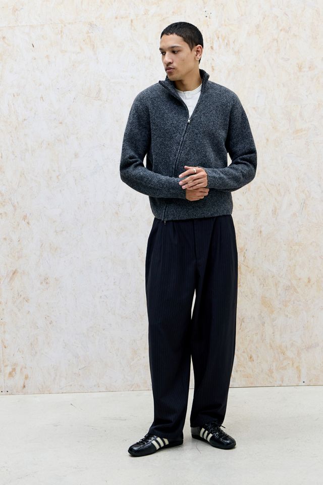 Loom Asymmetrischer Zip-Durchgehender Pullover #2