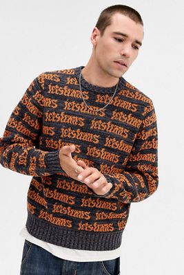 iets frans... Typografie Rundhals-Pullover