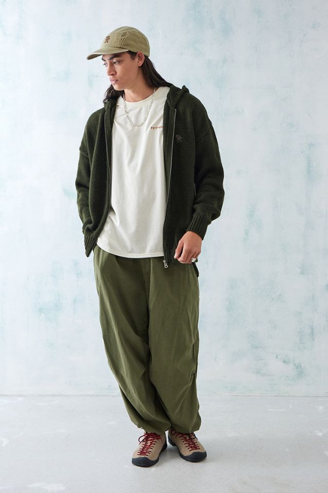 UO Nomad Green Knitted Felpa con cappuccio con zip  #2