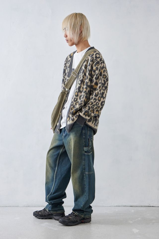 UO Brown Leopard Print Knitted Cardigan #2