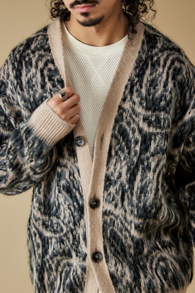 BDG - Cardigan à motif cachemire imprimé marron #1