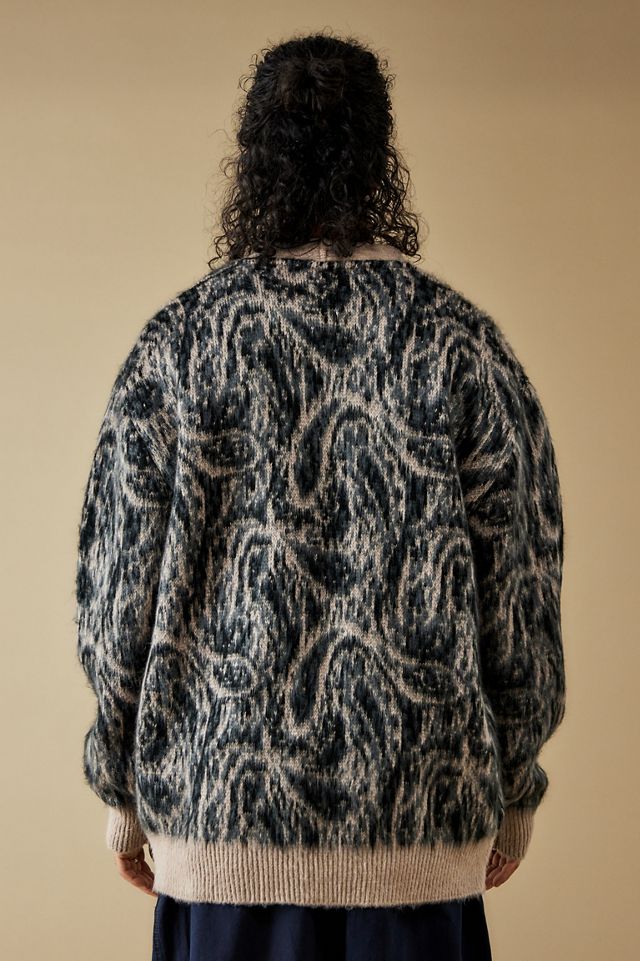 BDG - Cardigan à motif cachemire imprimé marron #3
