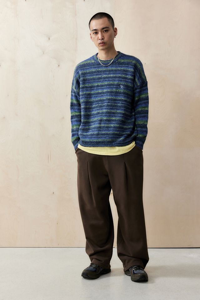 Ayker Blue Hollie Striped Knit Jumper #1