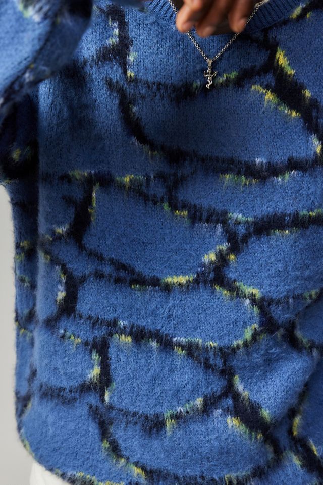 iets frans... Pull en maille bleue #1
