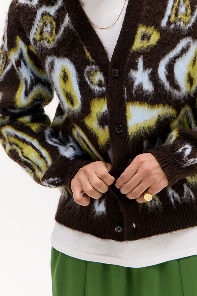 UO Brown Doodle Cardigan #2