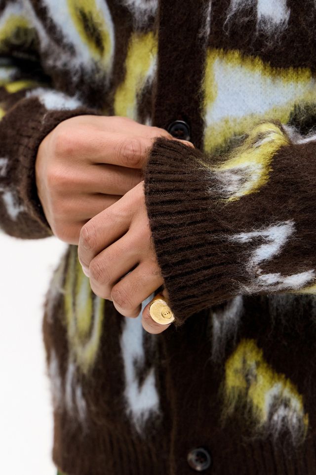 UO Brown Doodle Cardigan #4